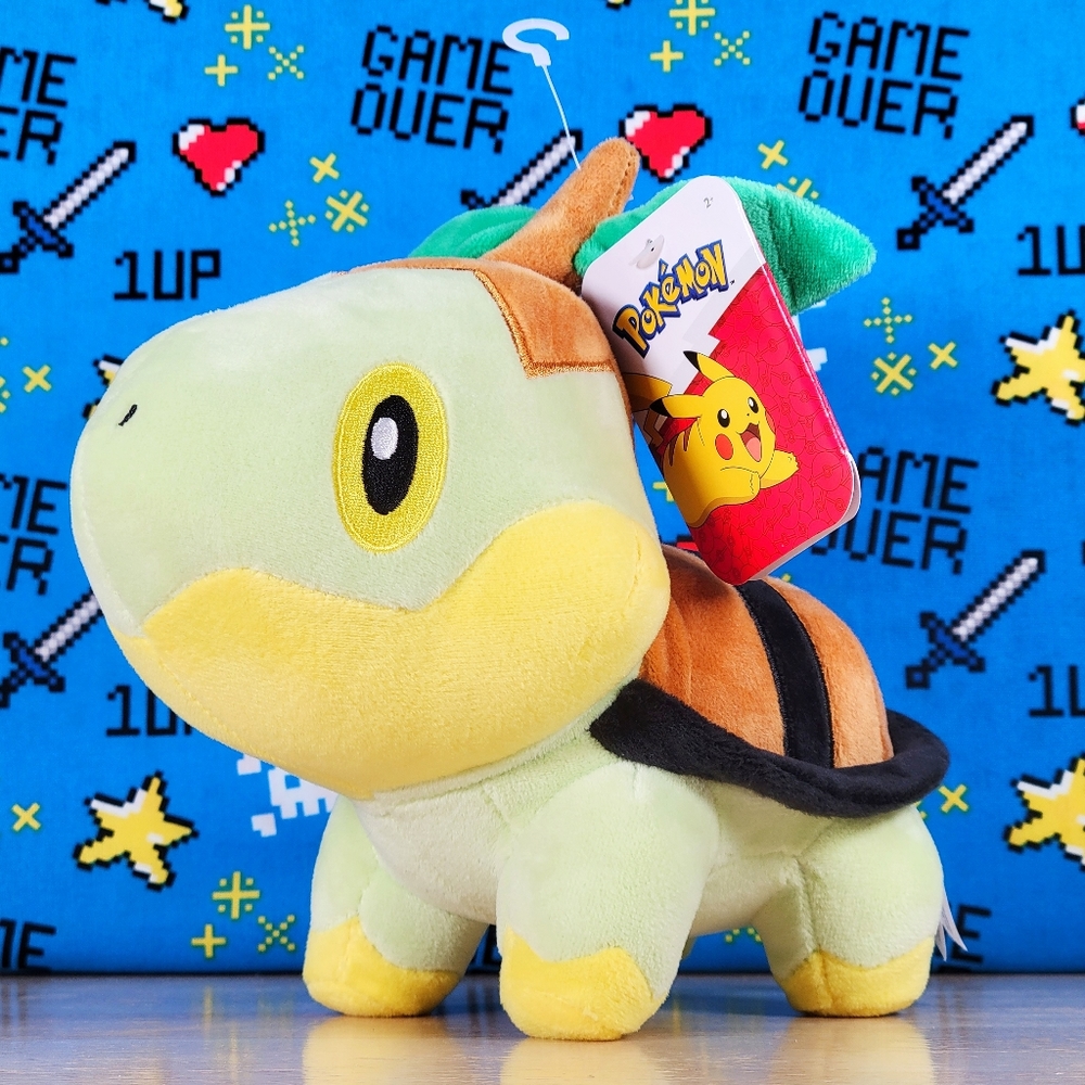Pokemon Jazwares Turtwig 8" Nintendo Video Gaming Collectible Toy Plush NWT